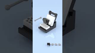 LEGO Tiny Vintage Typewriter 🖋️ A Nostalgic Mini Build [upl. by Ahseniuq]