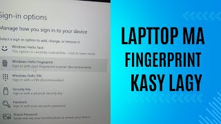 How To Set Fingerprint Lock In Laptop  Laptop Me Fingerprint Lock Kaise Lagaye [upl. by Grae]