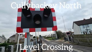 Cullybackey North Level Crossing Ballymena Monday February 19022024 [upl. by Joh]