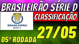 ✔️EMOCIONANTE TABELA DO CAMPEONATO BRASILEIRO SERIE D CLASSIFICAÇÃO DO BRASILEIRÃO 2024 HOJE JOGOS [upl. by Eannej]