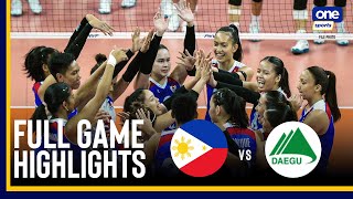 PHI vs POWERFUL DAEGU  FULL GAME HIGHLIGHTS  SERVE SPIKE UNITE EXHIBITION MATCH  JUNE 7 2024 [upl. by Ennaehr]