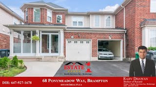 68 Ponymeadow Way BramptonVIRTUAL TOUR [upl. by Idorb]