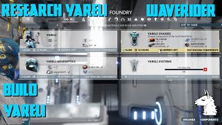 Lets Play Warframe 205 Waverider  Part 7 Research Yareli Parts and Build [upl. by Nitsruk632]