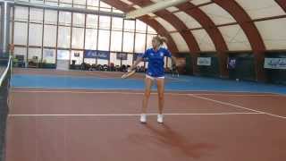 Allenamento di Camila Giorgi a Tirrenia gennaio 2014 parte 2 [upl. by Goggin570]