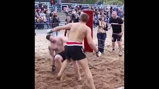 Beach MMA fight  Top knockouts Highlights mma [upl. by Trinee]