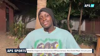 Médaillée dargent aux championnats dAfrique de boxe Awa Cheikh Mbaye rêve plus grand [upl. by Suckow]