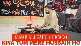 Kiya Tum Mere Hussain Ho  Janab Ali Zaidi Chicago [upl. by Strang]