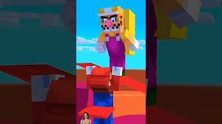 Mario vs Wario Stairs Run minecraft minecraftanimation animation mario wario [upl. by Zoellick]