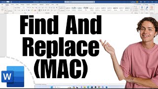 How to Find And Replace in Word  MAC [upl. by Dragelin]