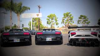 Lamborghini Gallardo Exhaust Comparison Stock VS Sport Exhaust VS Super Trofeo [upl. by Rip]