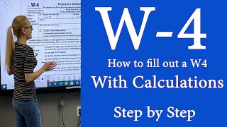 W4  IRS tax Form W4  How to fill out IRS Tax form with calculations 2024 is close to 2022 [upl. by Pedrotti]