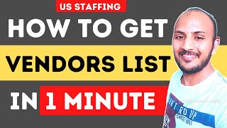 Solved  Vendors List in 1 minute  usitrecruit [upl. by Anett]