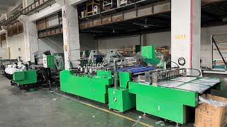 DRQD1200 High Speed Double Line LDPE Bag Side Sealing Cutting Machine  558406mm [upl. by Penoyer]