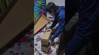 New left handed Acoustic Guitar unboxing shorts [upl. by Aramen]