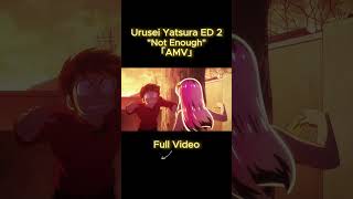 Urusei Yatsura ED 2「AMV」 quotNot Enoughquot shorts uruseiyatsura amv anime [upl. by Reibaj]