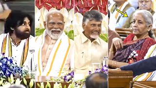 Pawan Kalyan Chandrababu Naidu PM Modi Visuals  NDA Parliamentary Party Meeting  Nirmala Sitaraman [upl. by Bernstein108]