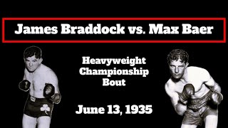 James J Braddock vs Max Baer 1935  The Essential Fighting Footage [upl. by Chute]