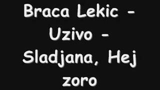 Braca Lekic  Uzivo  Sladjana Hej zoro [upl. by Elttil630]