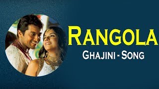 Rangola Song Ghajini  Suriya Asin Nayanthara  Harris Jayaraj Mass Audios [upl. by Burl]