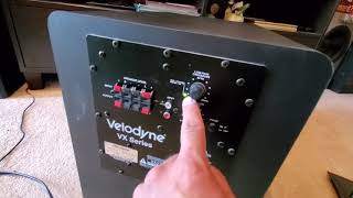 Velodyne vx10b powered subwoofer quick review [upl. by Atinel]