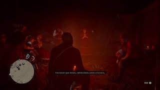 Javier Escuela singing quotCielito lindoquot  Red Dead Redemption 2 Party Scene [upl. by Dorej]