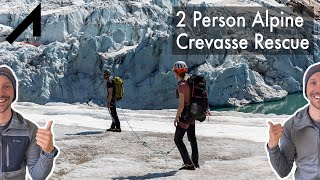 2 Person Alpine Crevasse rescue [upl. by Enetsuj]