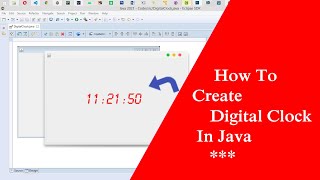 How To Create Digital Clock in java [upl. by Mukerji]