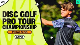 2024 Disc Golf Pro Tour Championship  MPO FINALB9  Wysocki Buhr Robinson Anttila  JomezPro [upl. by Cotsen]