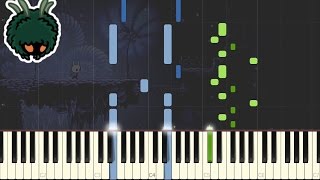 Green Path  Hollow Knight Piano Tutorial Synthesia [upl. by Kalli]