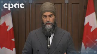 NDP Leader Jagmeet Singh speaks with reporters – October 21 2024 [upl. by Irfan]