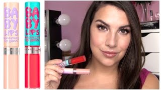 Maybelline Baby Lips Moisturizing Lip Gloss Review [upl. by Mallina]