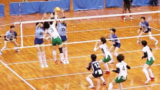 【春高大阪予選】大阪国際滝井高校vs四天王寺高校 第１セット ＜女子バレーボール＞ [upl. by Aivul]