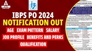 IBPS PO Notification 2024 Tamil  IBPS PO 2024 Syllabus Eligibility Qualification Age Exam [upl. by Culver]