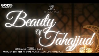 Masjid Ali Bolton Live Stream  Beauty of Tahajjud delivered by Maulana Luqman Amla [upl. by Aihtekal809]