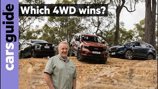 Ford Everest vs Isuzu MUX vs Mitsubishi Pajero Sport 2023 comparison review  4WD offroad test [upl. by Nickles983]