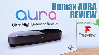 Humax Aura REVIEW Freeview Play amp 4K Android TV Set Top Box [upl. by Einyaj]