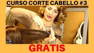 Corte en Capas Medias Sobre Corte Pelo en V ”CURSO CORTE CABELLO 3” [upl. by Keely]