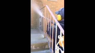 Sandblasting Railings in Chicago DAK ECO BLASTING [upl. by Okeim778]