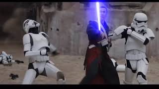 Rogue One A Star Wars Story Chirrut Imwe vs stormtroopers Lightsaber Battle Edit [upl. by Barrington]