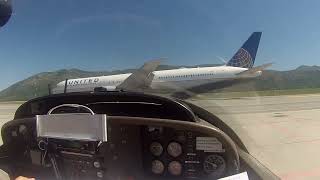 Dubrovnik International Airport  Motor Glider Takeoff [upl. by Joan]