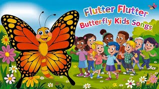 Flutter Flutter Butterfly  Kids Song  With Lyrics  Musti Music  Muzammil [upl. by Patti]