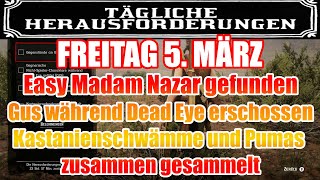 Freitag 5 März Täglichen Herausforderung Dailys Nazar Red Dead Redemption 2 Online Deutsch [upl. by Nwahsuq]