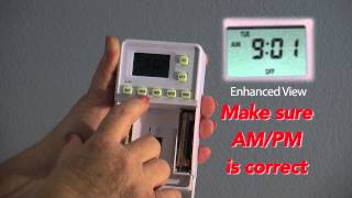 How to Set Day amp Time on your AutoChron Wall Switch Timer [upl. by Adeuga93]