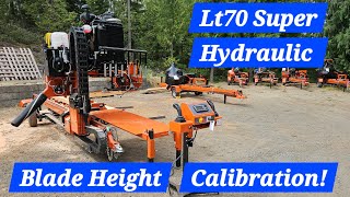 WoodMizer Lt70 Super Hydraulic Blade Height Calibration [upl. by Roach30]