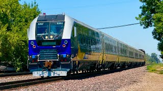 RARE Brand New Siemens CDTX Venture Cab Car 9302 Leads AMTK 868 Test Train  71724 [upl. by Bigod]