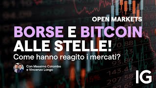 Mercati globali inarrestabili e Bitcoin vola sopra i 100000  Open Markets 5122024 [upl. by Atterys]