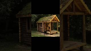 Foresters house made from logs craft home [upl. by Mainis]