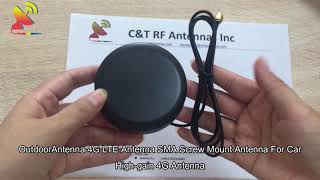 Outdoor Antenna 4G LTE Antenna SMA Screw Mount Antenna For Car [upl. by Etnohs558]