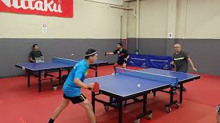 2024 sndtta table tennis div one Peter Lin vs Clement Siu set two penholders war [upl. by Maretz]