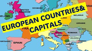 European Countries amp Capitals Pronunciation [upl. by Nisotawulo999]